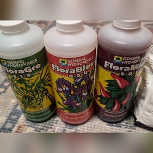 General Hydroponics Flora Grow Trio 3 Bottles